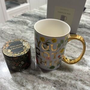 Rifle Paper Co. Porcelain Mug & Soy Candle